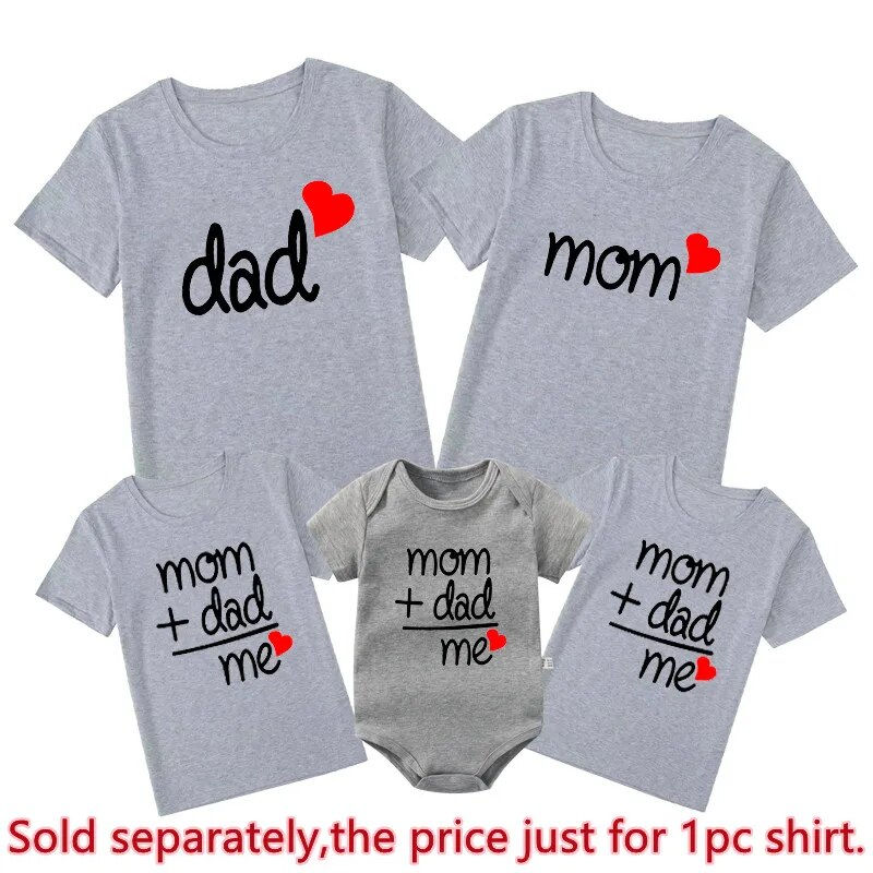 Miniatura: Mom Dad Me Family Matching Outfits Father Daughter Son Clothes Look Tshirt Dad