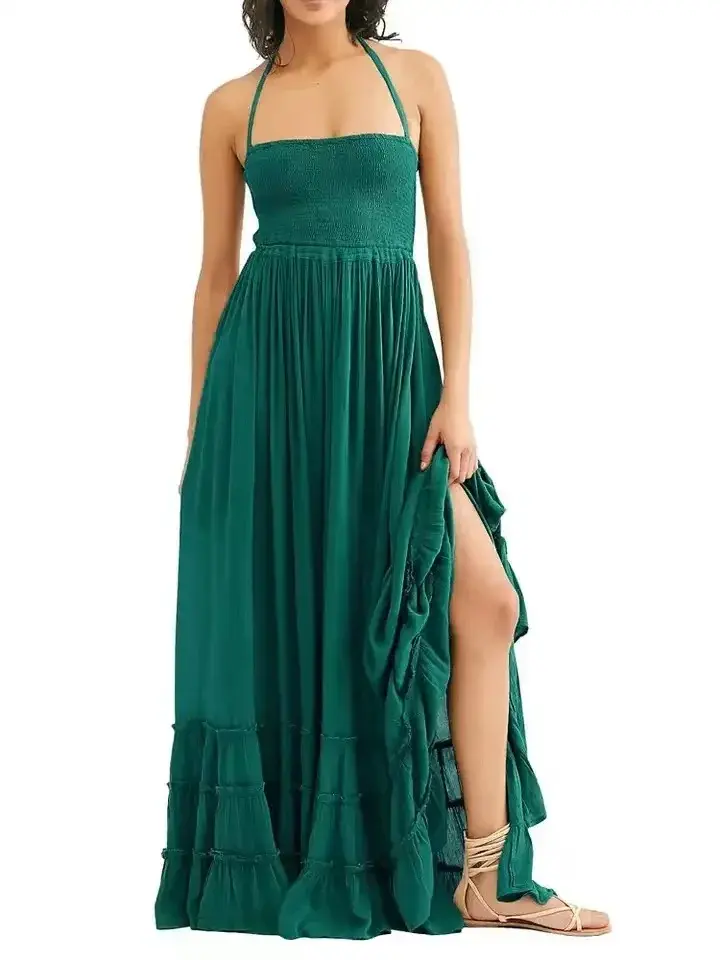 תמונה ממוזערת: 2024 Beach Dress Sexy Dresses Boho Bohemian People Holiday Summer Long Backless