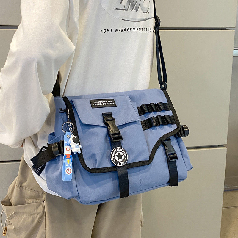 Thumbnail: Canvas Crossbody Bags for Women 2023 Nylon Men Postman Student Shoulder Messeng