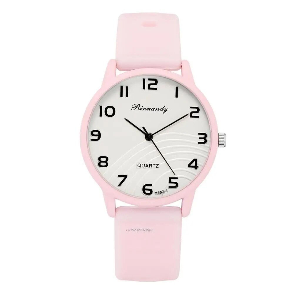 Fashion Lady Hot Sales Watches Leisure Grey Digital Simple Women Quartz Watch S