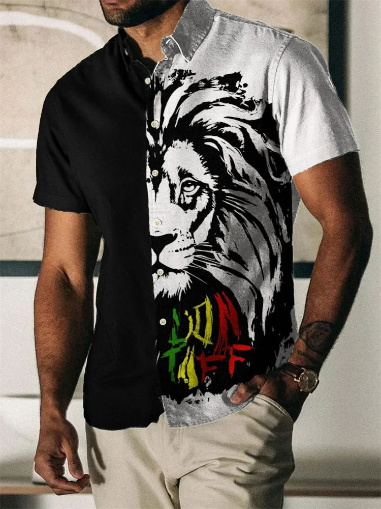 Miniaturebillede: Rainbow 3D Printed High Quality Shirt Man/Women Casual Fashion Short Sleeves Sh