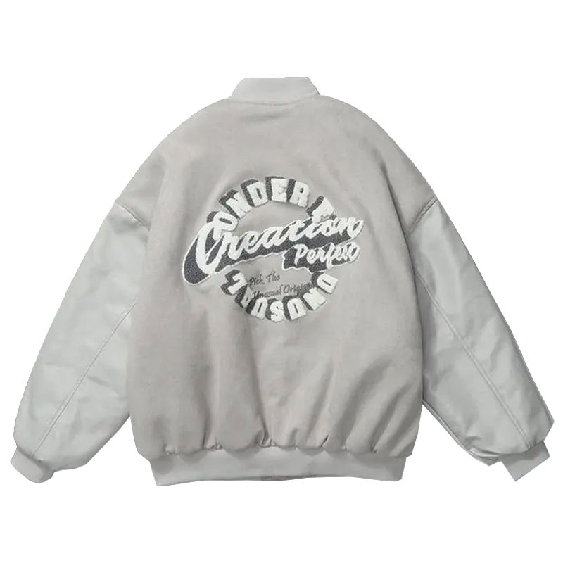 Thumbnail: Vintage Varsity Jackets For Men Punk Gothic Coats Embroidery 2023 Hip Hop Haraj