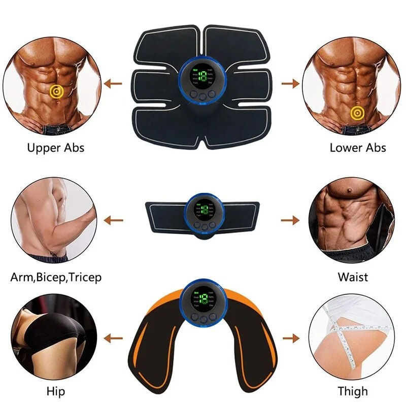 Миниатюра: Electric Muscle Stimulator EMS Wireless Buttocks Hip Trainer Abdominal ABS Stim