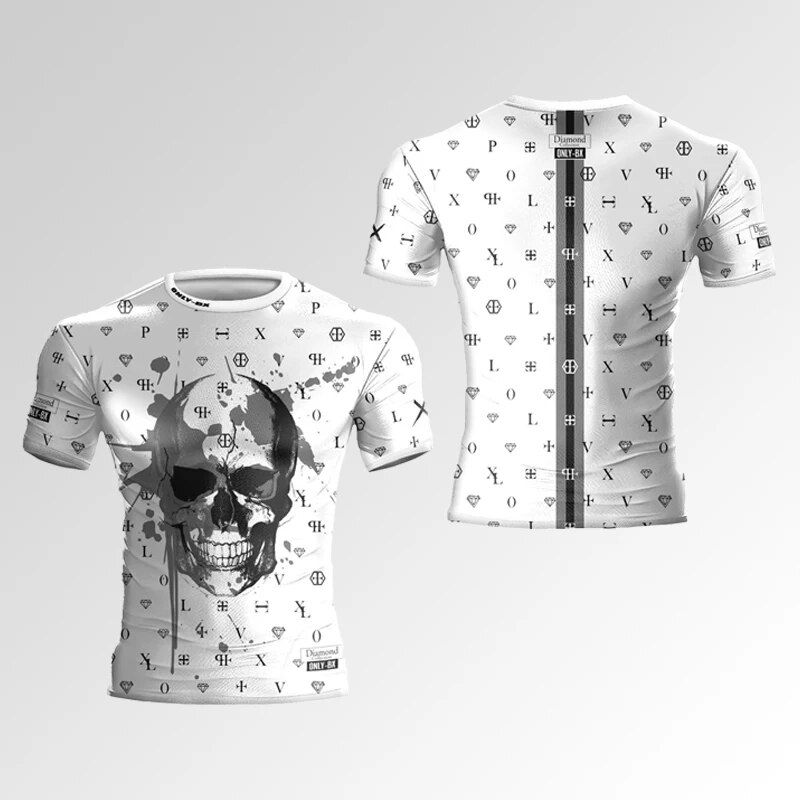 Miniatura: 3D Printing Robot Print Fashion Men's T-shirt Summer New Short-Sleeved Sweatshi