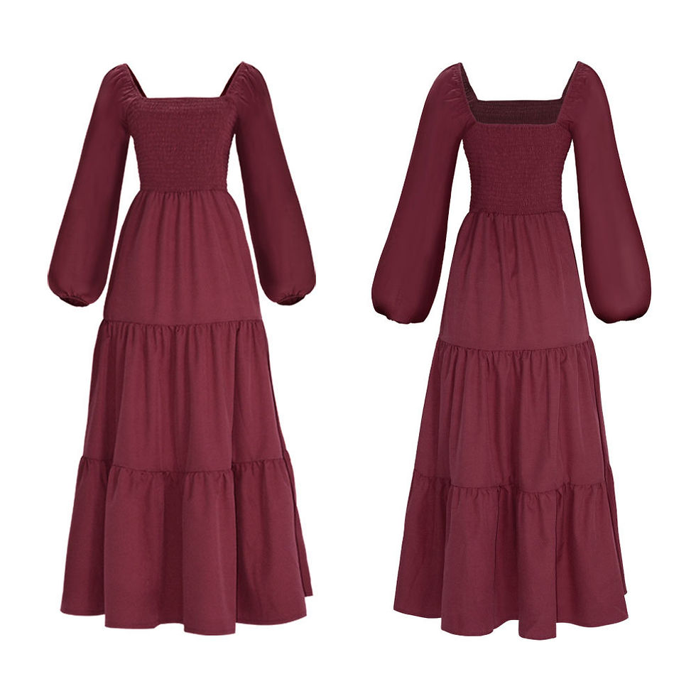 थंबनेल: Medieval Retro Idyllic Dress Women