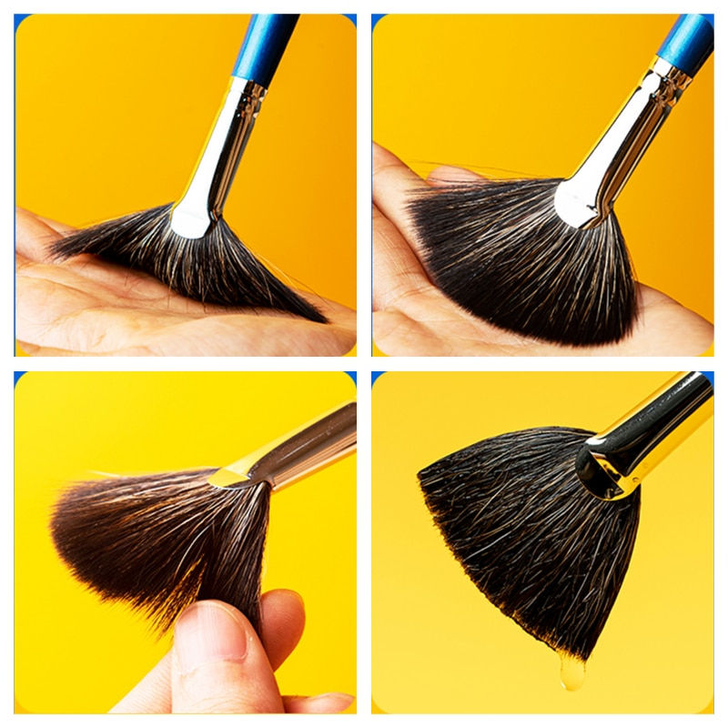 Миниатюра: Pottery Tools Fan-shaped Brush Wooden Rod with Good Water Absorption DIY Cerami