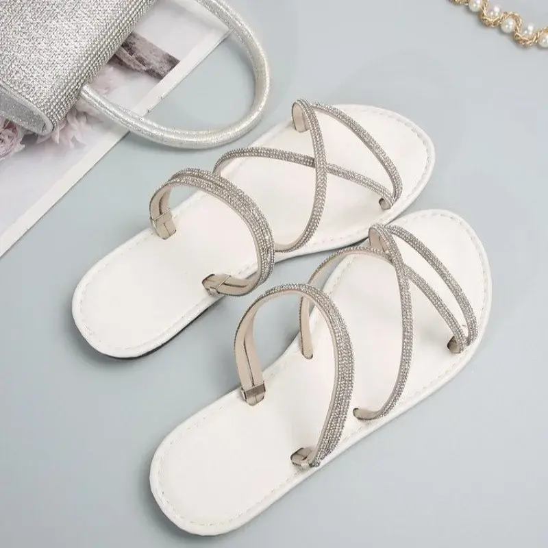 Miniature : Women Sandals 2024 Summer Fashion Pointed Open Toe Sexy Slim Heel Casual Plus S