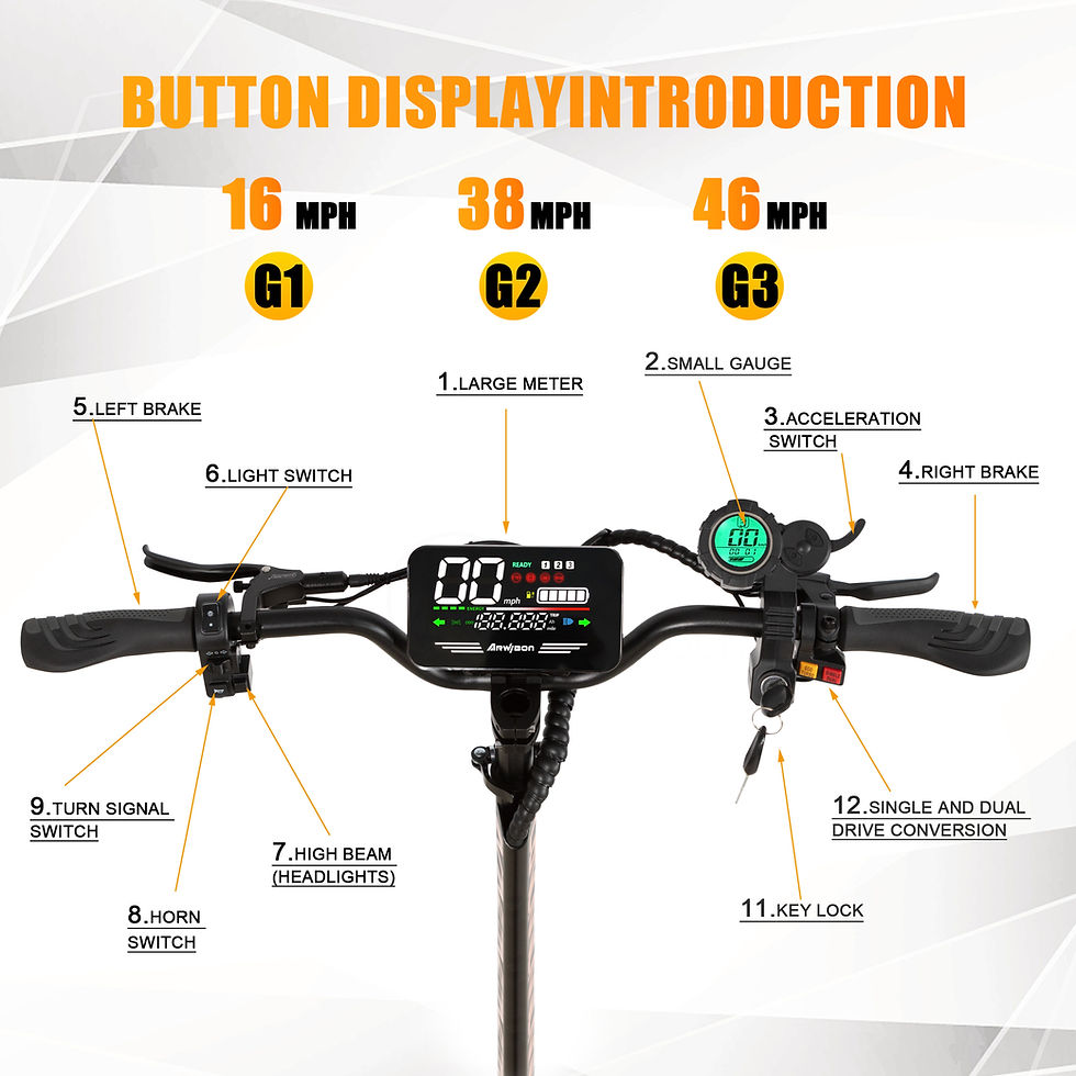 Miniature : Arwibon Adult Electric Scooter Dual Motor 5600W Top Speed 50MPH,60V27AH, 11-inc