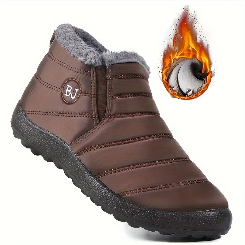 Thumbnail: Women's Waterproof Non-slip Warm Snow Shoes, Comfortable Low Top Hiking Shoes