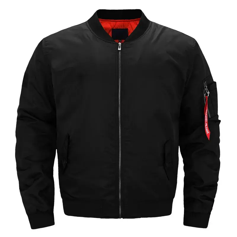 Thumbnail: New pilot Air men bomber jacket Mens Retro WorkJackets Men Casual Solid Zipper 
