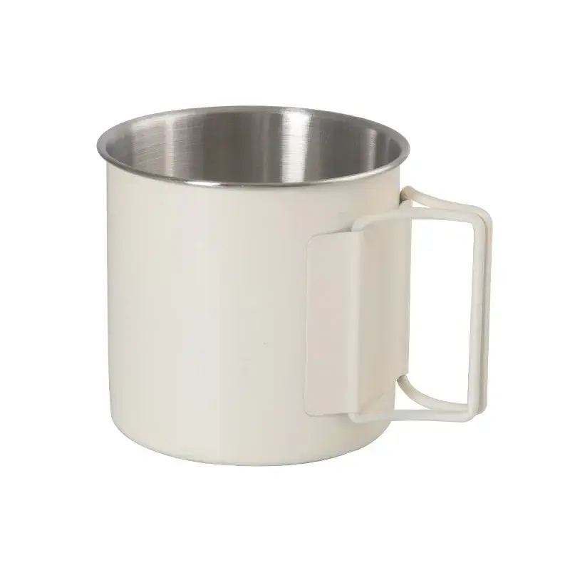 Miniature : 330ml 304 Stainless Steel Coffee Cup Outdoor Portability Cold Water Beer Mug Li