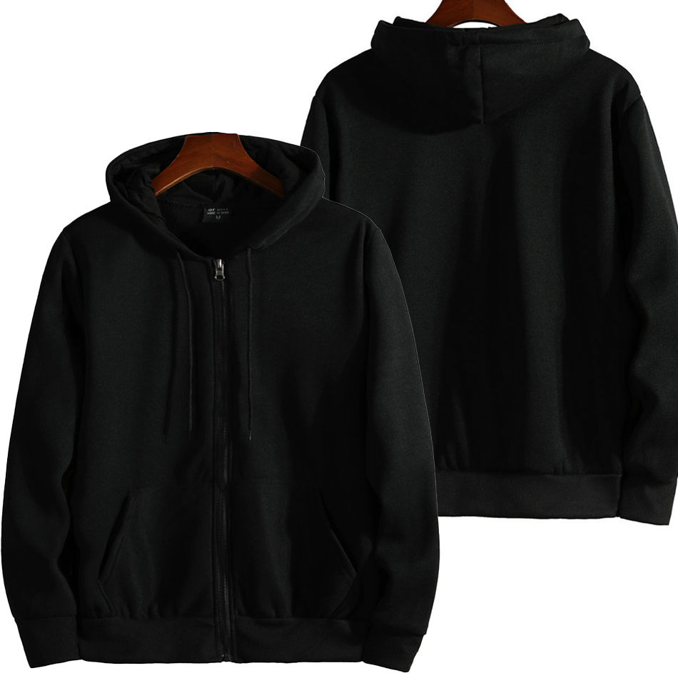 Thumbnail: Fashion Zipper Hoodies Women/Men Fashion Long Sleeve Hooded Sweatshirt Casual A