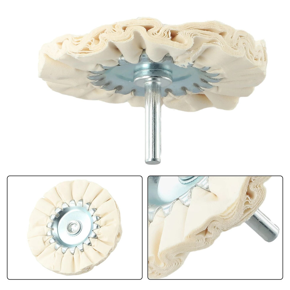 Thumbnail: 1pc 80mm 3inch Cotton Airway Buffing Wheel Cloth Open Bias Polishing Buffs Whee