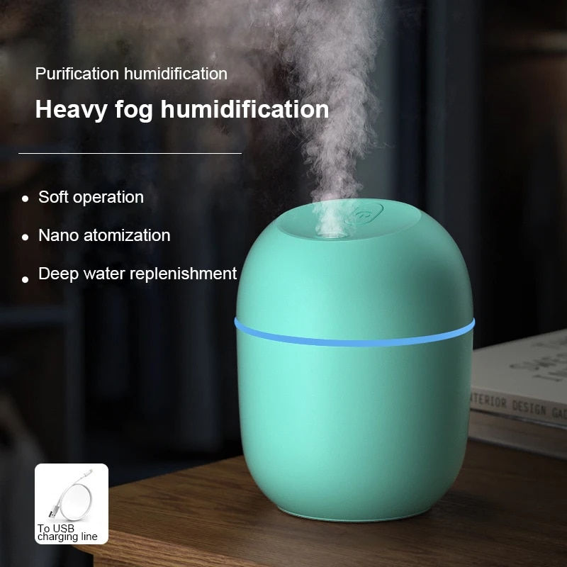Miniatura: 220ML Air Humidifier Ultrasonic Mini Car Diffuser Portable USB Essential Oils P