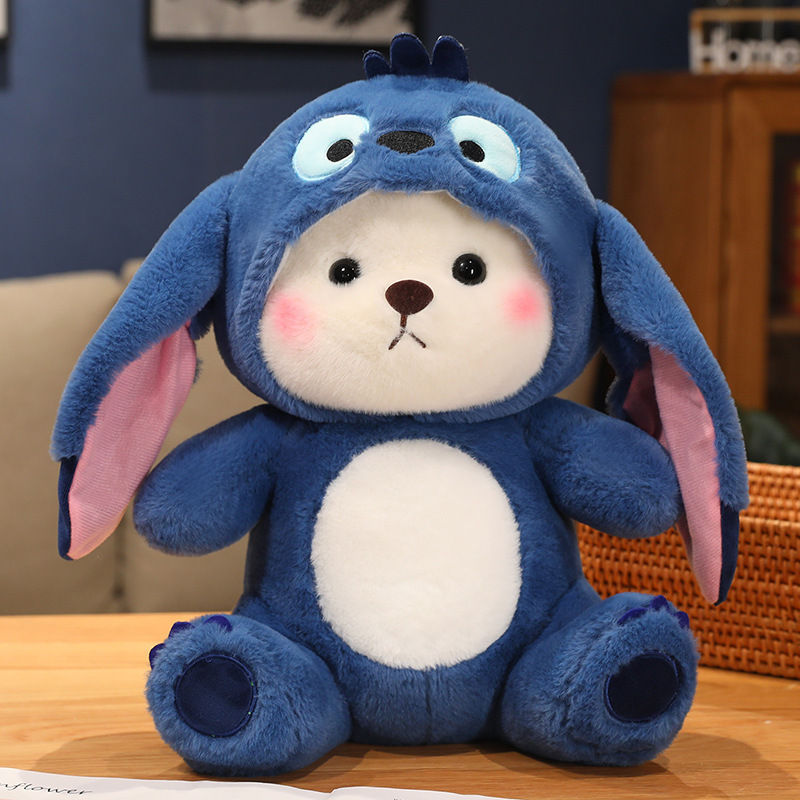 Miniaturebillede: 26cm Giant Teddy Bear Cosplay Panda Doll Plush Toy Kawaii Hooded Cartoon Zoo An