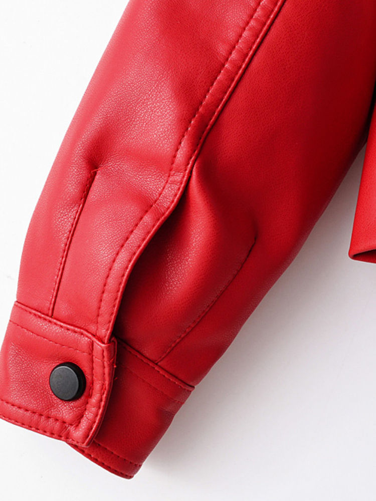 Thumbnail: Fitaylor Spring Autumn Women PU Leather Jacket Casual Lady Windproof Motorcycle