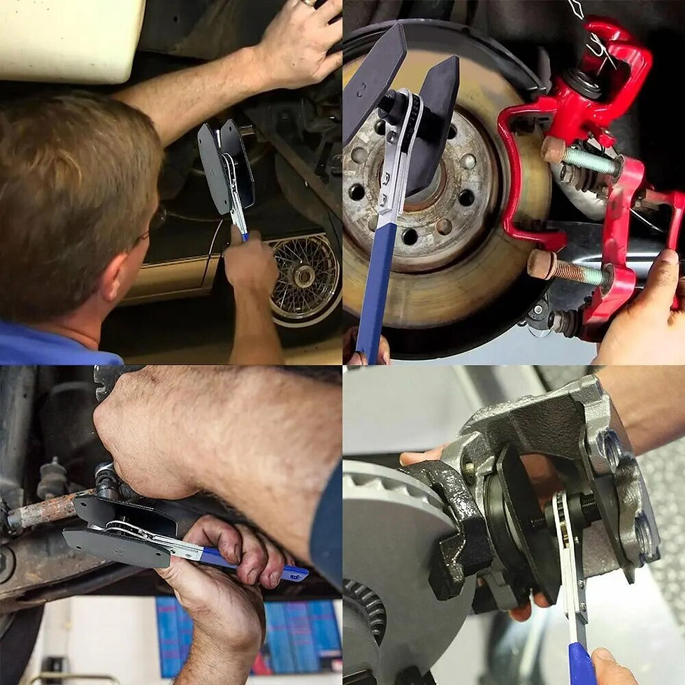 Thumbnail: Car Ratchet Brake Piston Caliper Spreader Tool Stainless Steel Press Twin Quad