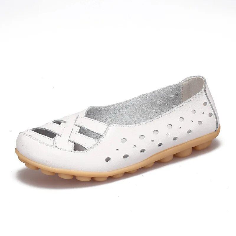 Miniature : 2023 Summer New Women Sandals  Fashion Soft Sole Flat Heel  Women Hollow Flat S