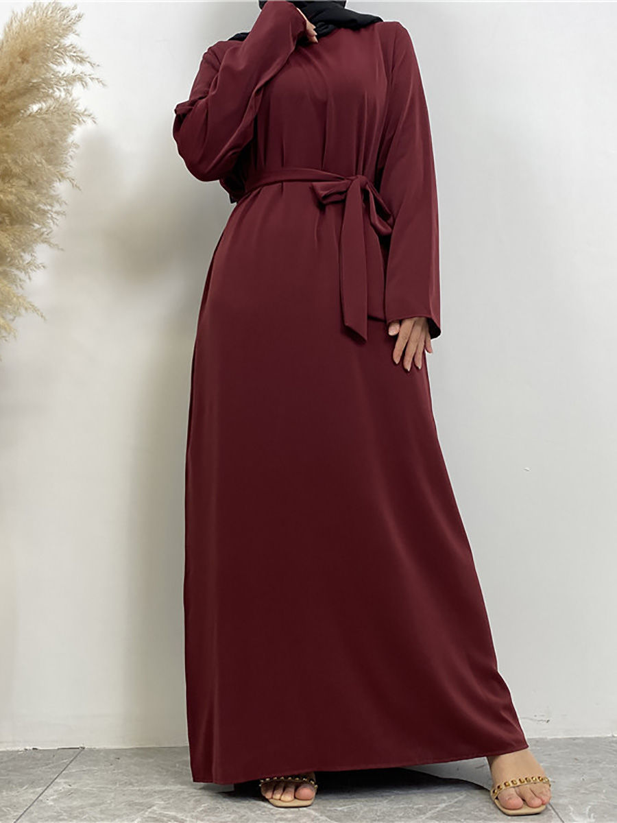 Thumbnail: Modest Abaya Ramadan Turkey Kaftan Islamic Clothing Muslim For Women Hijab Dres