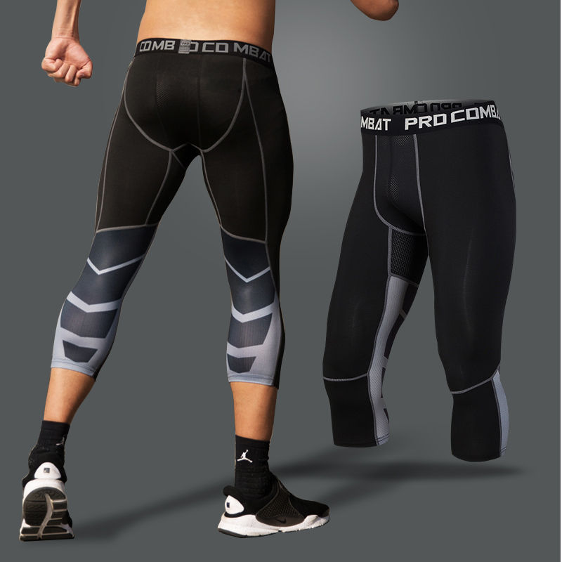 Thumbnail: Men's Compression Pants Cycling Running Basketball Soccer Elasticity Sweatpants