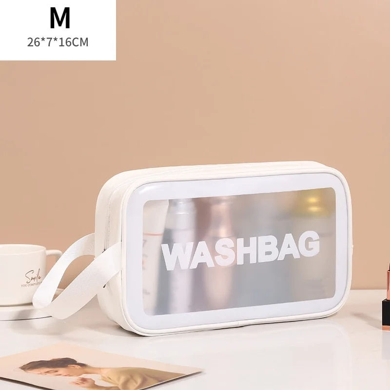 Thumbnail: Portable Travel Clear Storage Bag Organizer Bags Waterproof Washbag Transparent