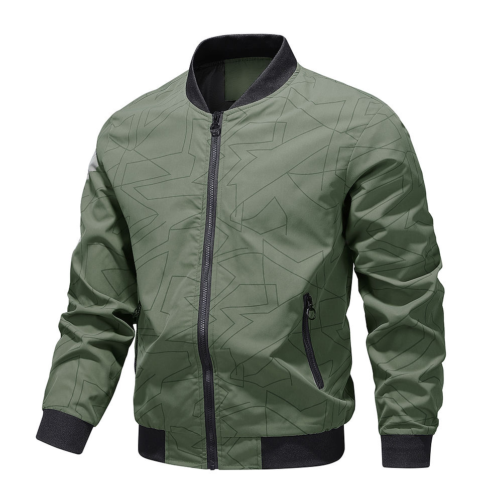 ภาพขนาดย่อ: 2024 New Spring and Autumn Pilot Jacket Men's Floral Fashion Slim Men's Casual 