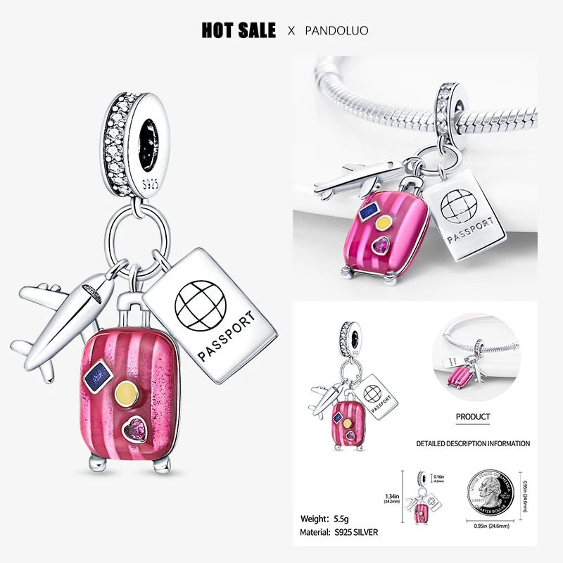 Thumbnail: 2024 New in Hot Sale Original Charm Beads Fit Pandora Bracelet For Women 925 Si