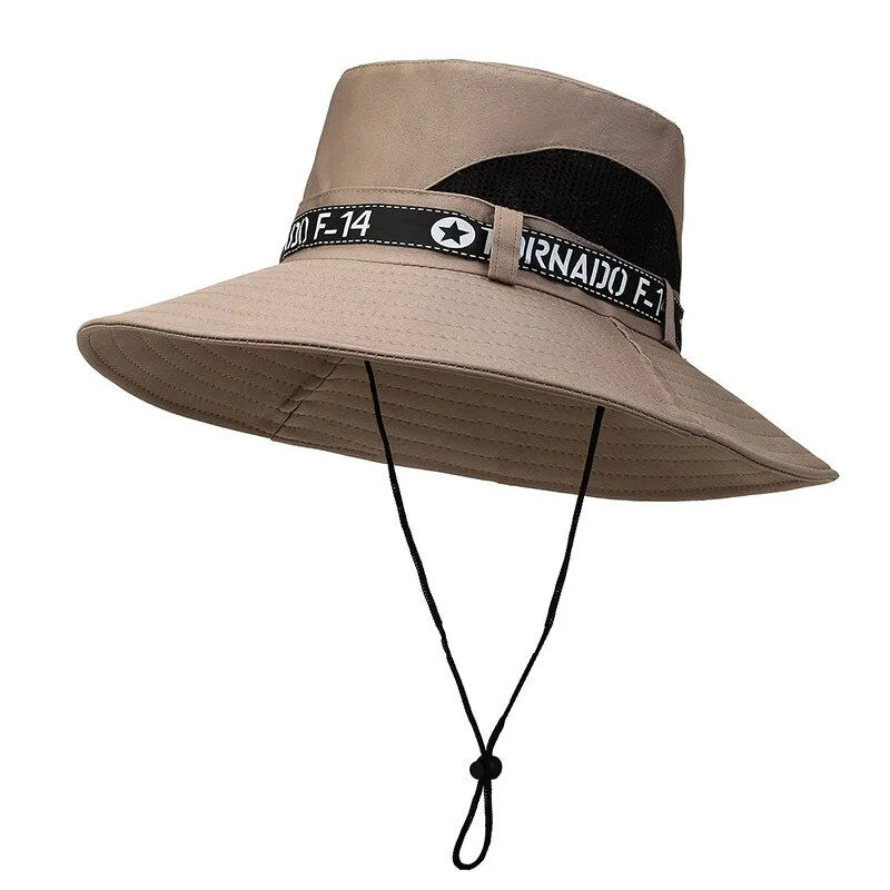 Thumbnail: New Hot Selling Spring Summer Bucket Hat Men's Solid Color Big Brim Sun Hat Wom
