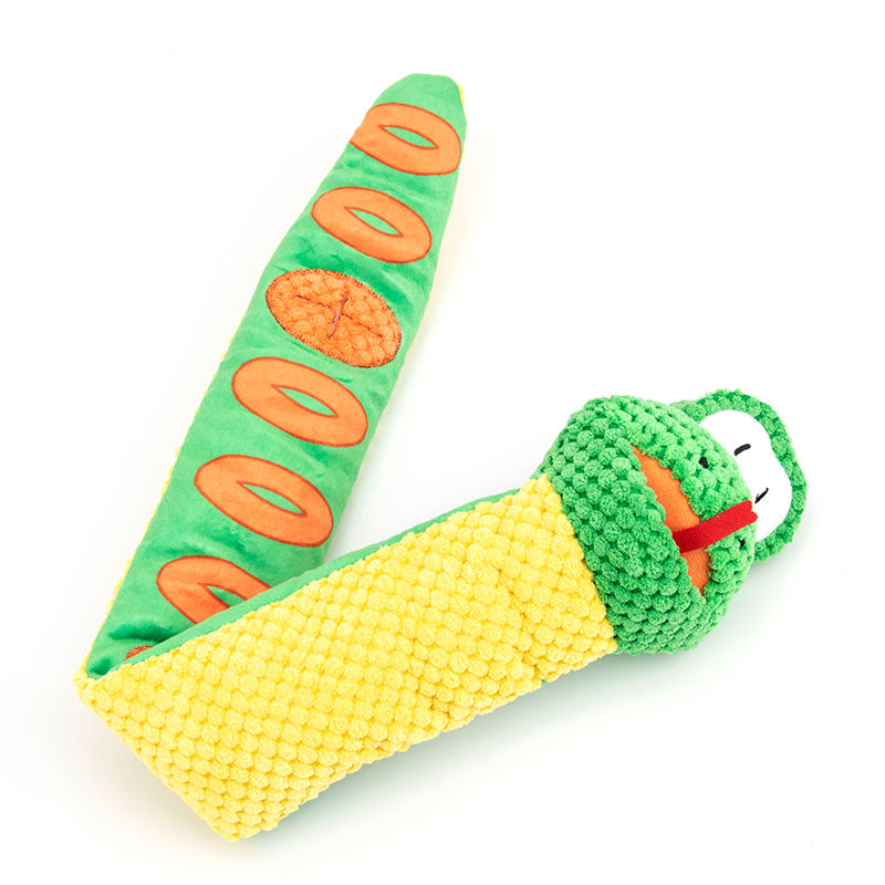 Thumbnail: Snake Snuffle Toy Squeaky Dog Toys Boredom Stress Relief Game, Dog Puzzle Plush