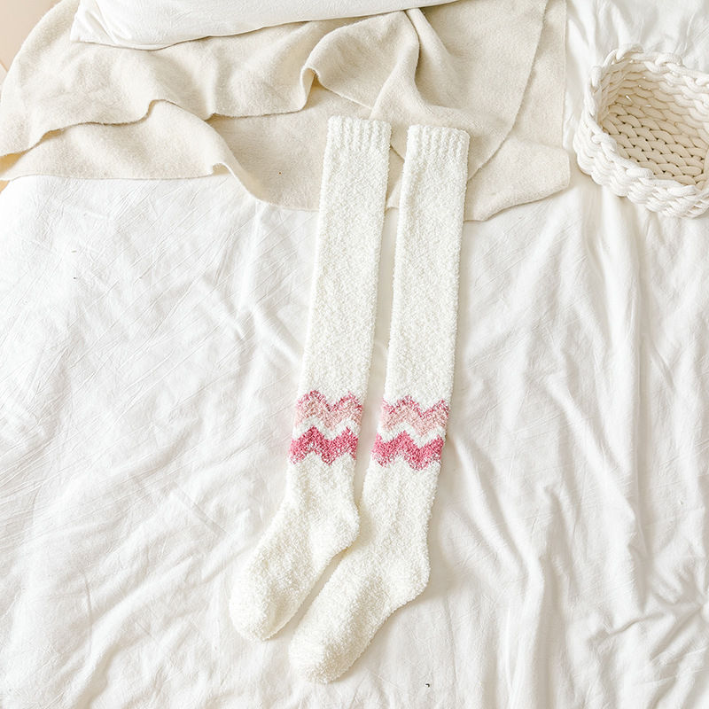 Thumbnail: Long Tube Warm Keeping Floor Sleep Knee Socks