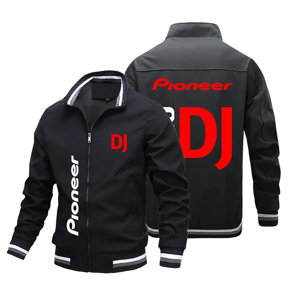 Thumbnail: Four season hot selling music festival baseball jacket pioneer DJ print logo ja