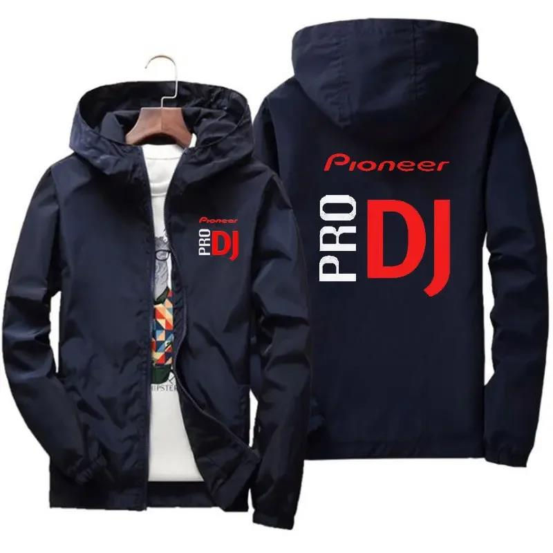 2024 New Men Casual Hooded Bomber Jacket Spring And Autumn Pioneer DJ Hip Hop L