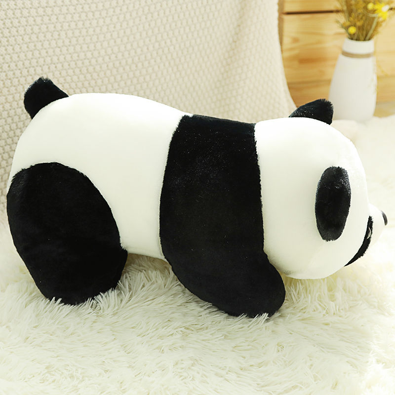 Thumbnail: New Huggable Kawaii Stuffed Panda Doll Plush Animal Toy Soft Panda Lifelike Plu