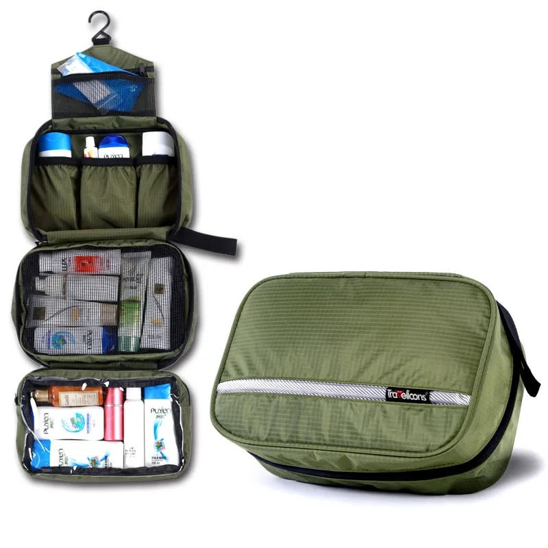 Thumbnail: Men Large Waterproof Makeup Bag Male Female Travel Beauty Cosmetic Organizer Ca