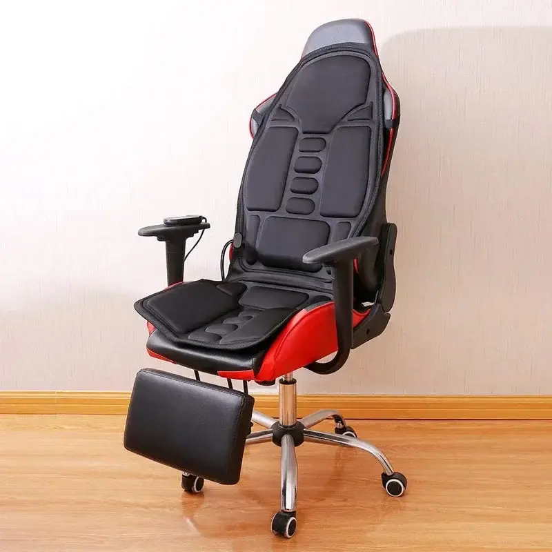Thumbnail: Home Office Car Full-Body Massage Cushion Heat 7 Motors Vibrate Mattress Back N