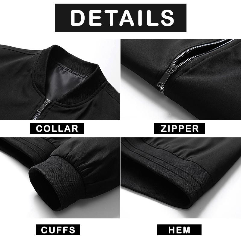 Thumbnail: Plus Size Men Jacket 7XL 8XL 9XL Bomber Jacket Zipper Coat Man Autumn Winter Ou