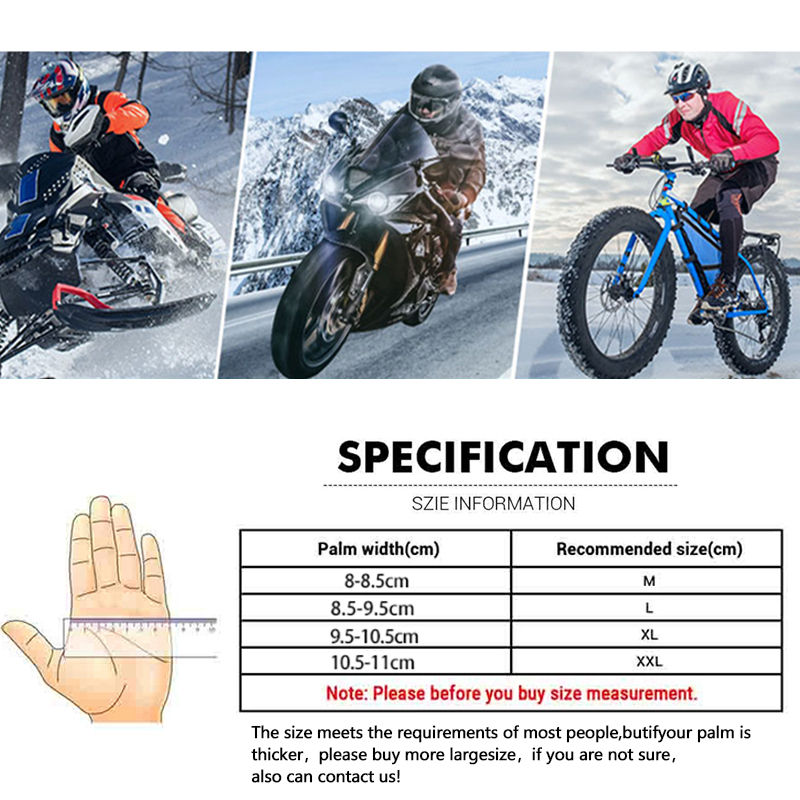 Thumbnail: Motorcycle Gloves Windproof Waterproof Guantes Moto Men Motorbike Riding Gloves