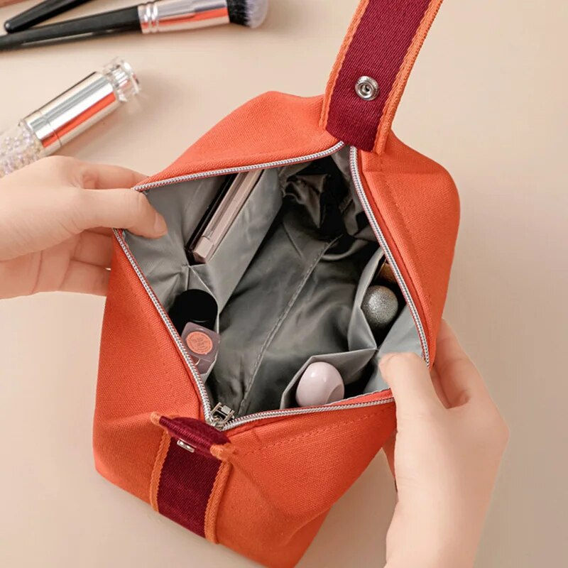 Thumbnail: Makeup Bag for Women Travel Cosmetic Bag Toiletries Organizer Waterproof Storag