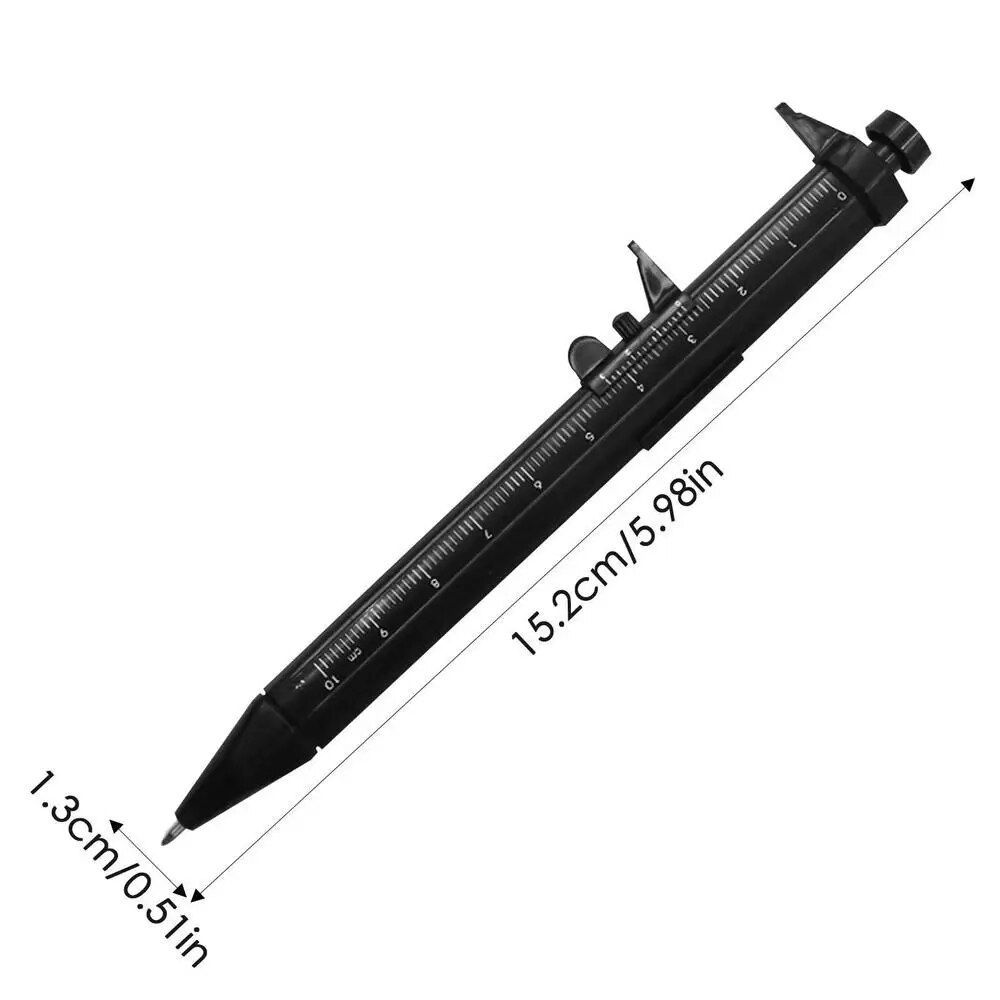 Multifunction Caliper Ruler 0-100 Vernier Caliper Ball-Point Stationery Pen Bal