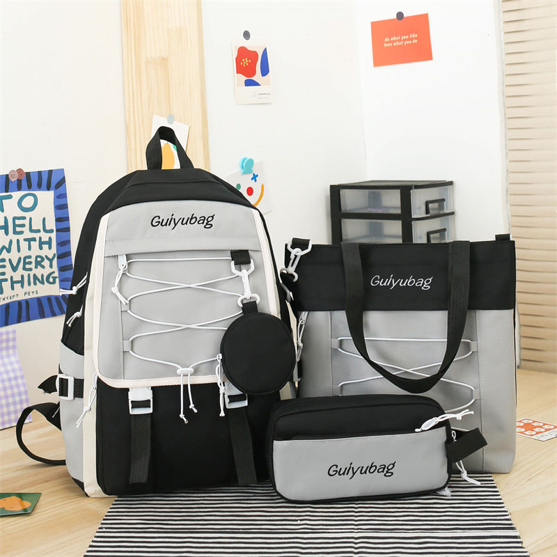 Thumbnail: 3-piece School Bag Student Backpack