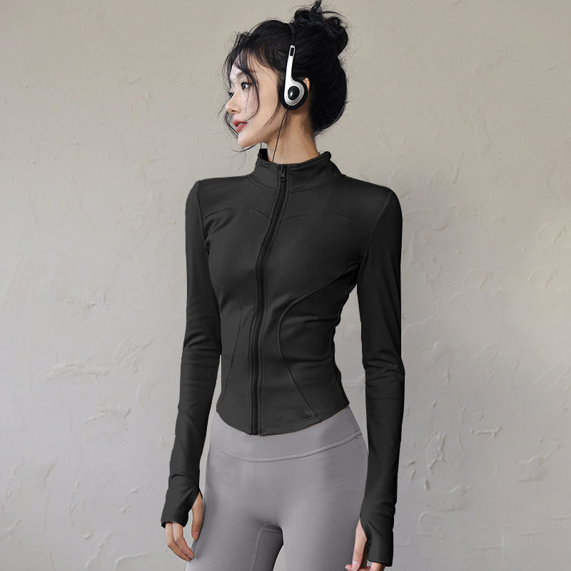 Women's Slim Fit Lightweight JacketsWomen's Full Zip-up Yoga Sports RunningJack