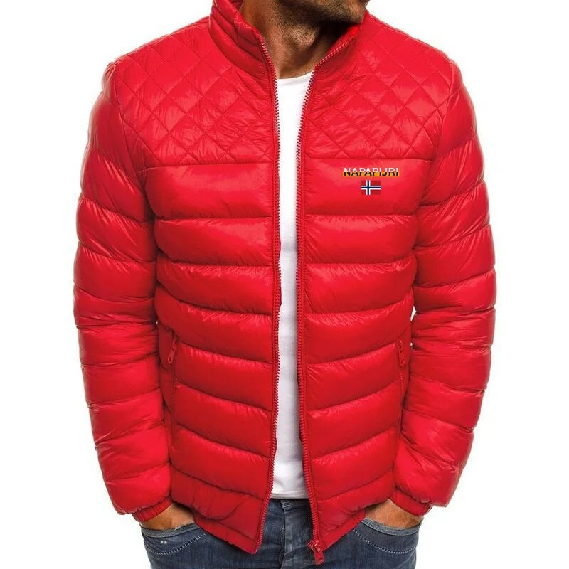 Küçük resim: Autumn and winter new men's light down padded jacket fashion slim warm padded j