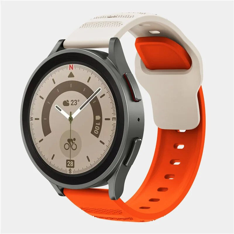 Miniatură: 20mm 22mm watch strap For Samsung Galaxy watch 6 /watch 5 4 classic 44mm 40mm 4