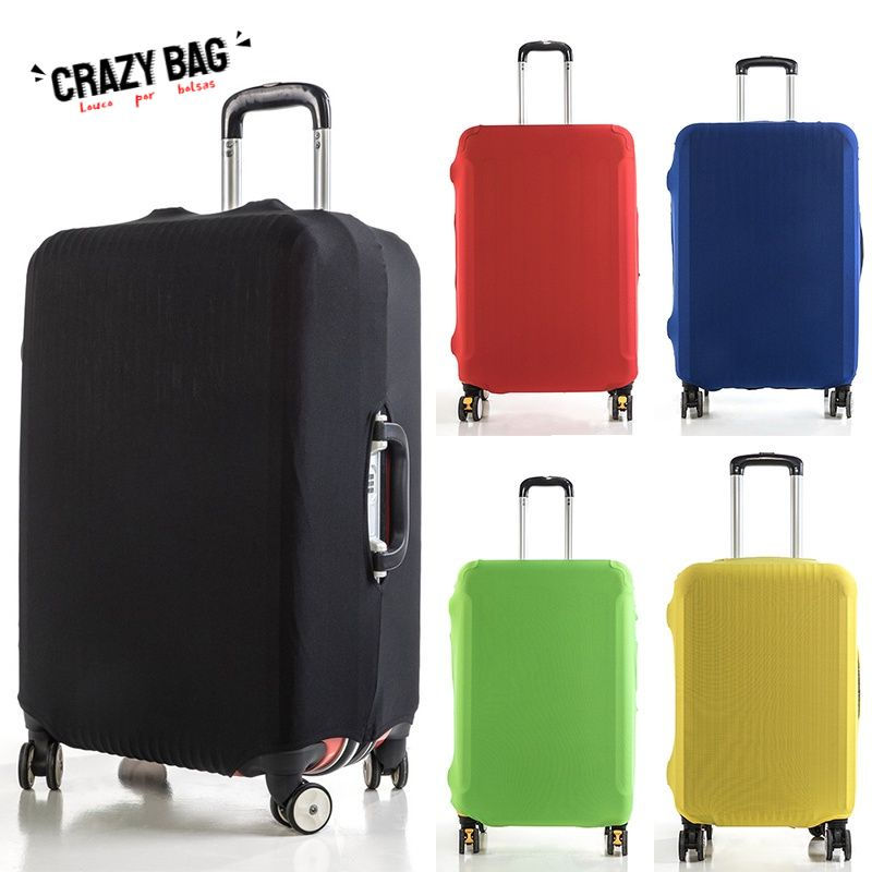 Küçük resim: Fashion travel suitcase protective cover Luggage Protective Cover Solid Color S