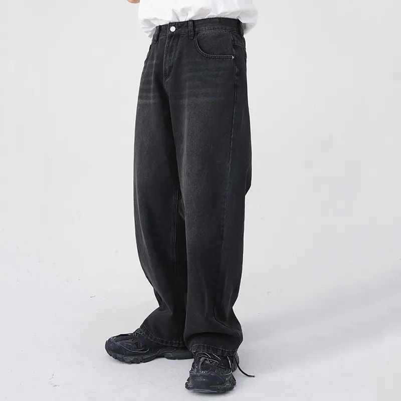 Thumbnail: IEFB Men's Jeans New Korean Personality Straight Wide Leg Pants 2023 Fashion Au