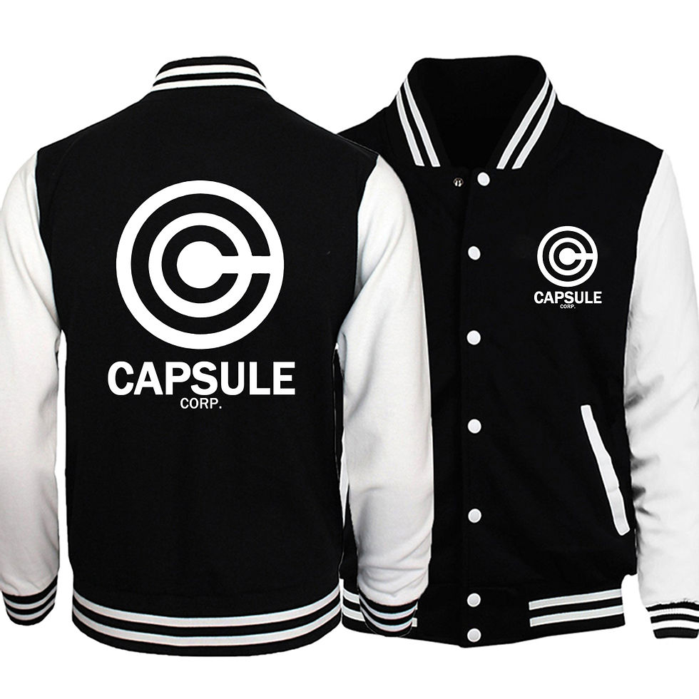 Sīktēls: Japanese Anime Cosplay Baseball Jacket Coat College Casual Sweatshirt Jacket Ma
