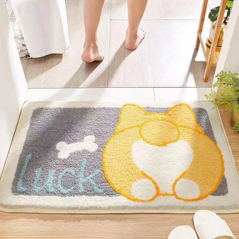 Miniatura: Cartoon Floor Mat, Bathroom, Water Absorption, Household Toilet, Doorstep, Bath