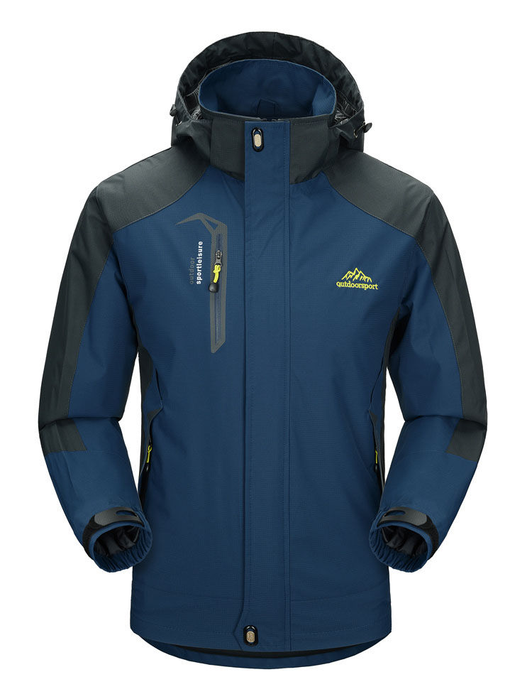 TRVLWEGO Camping Hiking Jacket Men Autumn Outdoor Sports Coats Climbing Trekkin