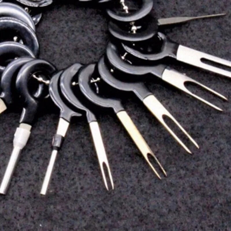 Imej kecil: 26-11pcs Car Terminal Removal Repair Tools Electrical Wiring Crimp Connector Pi