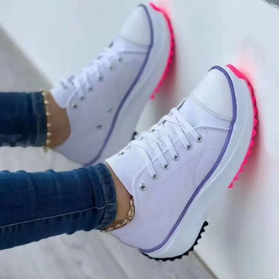 Miniaturbild: Women's New Casual Single Shoes for Women 2024 Autumn Summer Round Head Canvas 